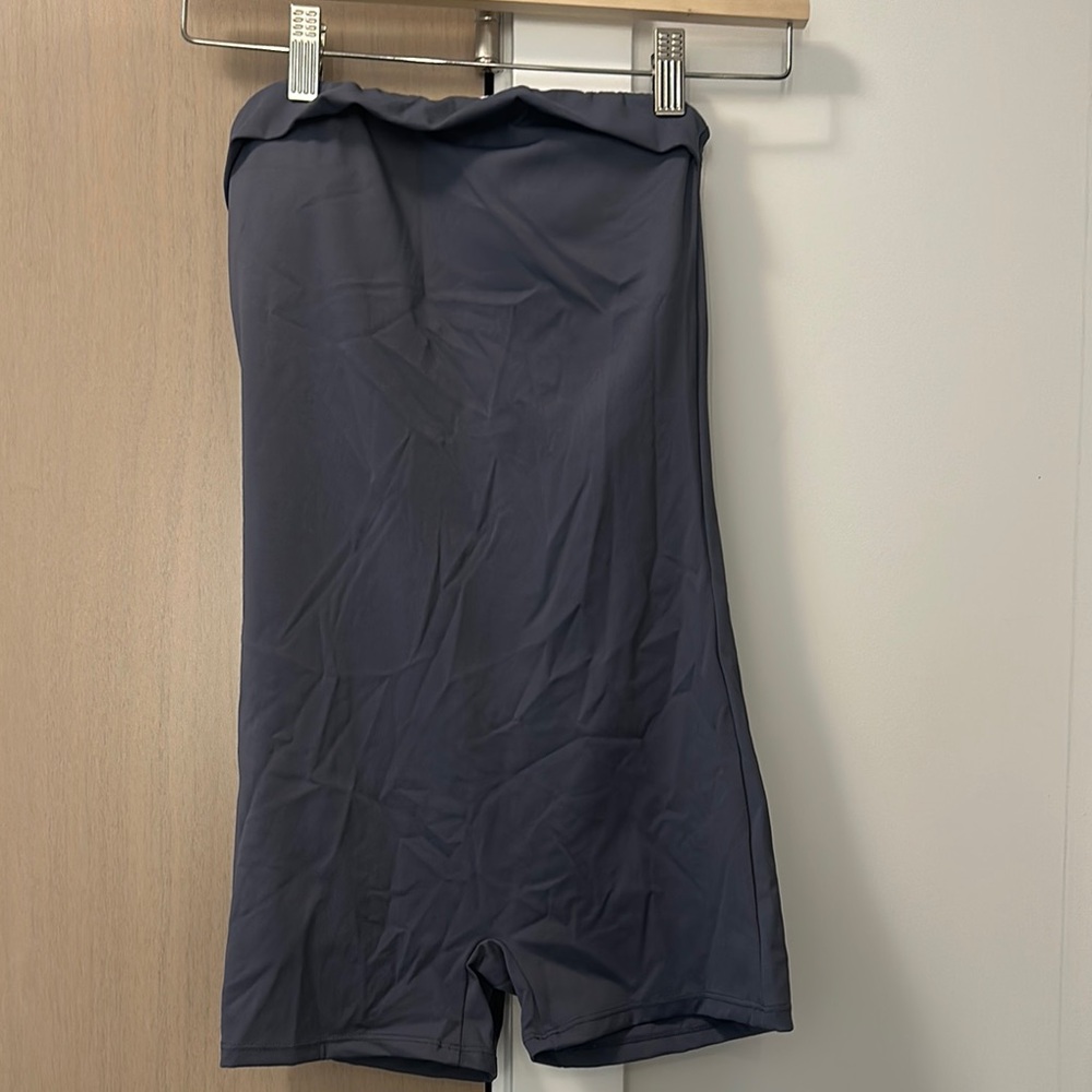 Strapless Navy Romper